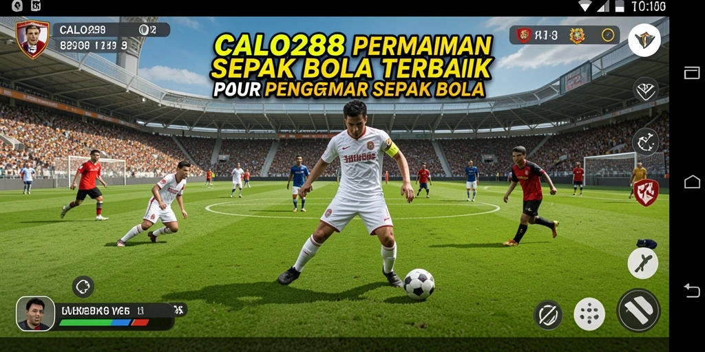 Tampilan gameplay menarik dari permainan sepak bola CALO288.