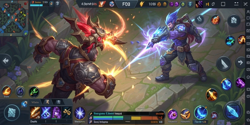 Screenshot gameplay F08 menampilkan aksi intens dalam pertempuran tim.