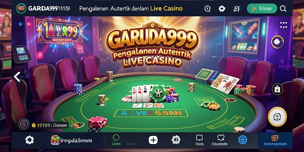 Screenshot gameplay Live Casino yang mendebarkan di GARUDA999.