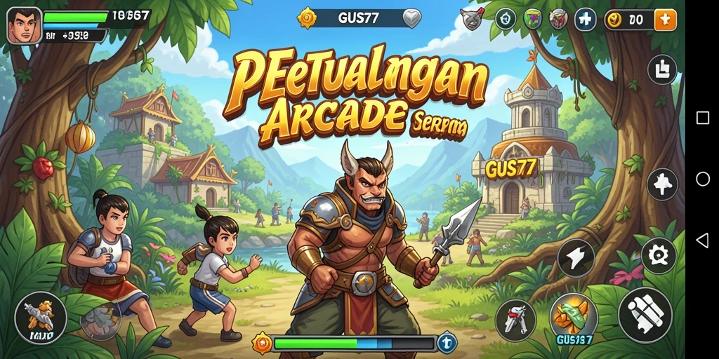 Screenshot GUS77 menunjukkan aksi seru dalam gameplay Arcade.