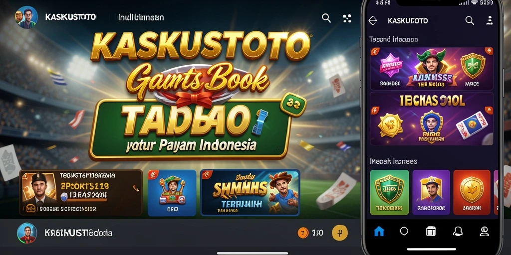 Screenshot gameplay KASKUSTOTO menampilkan taruhan olahraga yang menarik.