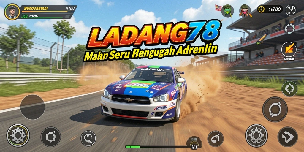 Gameplay intens dengan balapan mobil cepat di <strong>LADANG78</strong>.