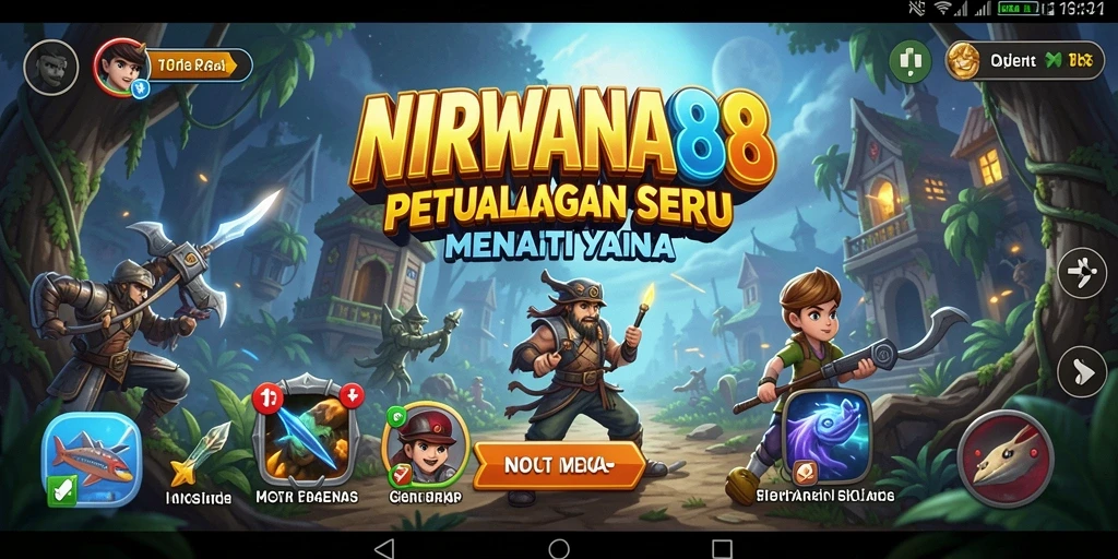 Tampilan gameplay <strong>NIRWANA88</strong> yang mendebarkan dan penuh aksi.