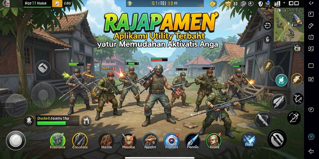 Tampilan antarmuka utama RAJAPAMEN yang modern dan intuitif.