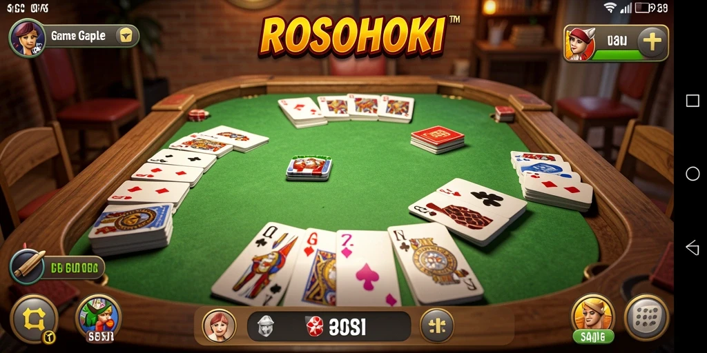 Screenshot gameplay seru ROSOHOKI dengan pemain bersaing.