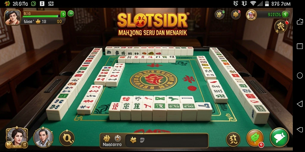 Gameplay Mahjong seru dan menantang di SLOTSIDR.