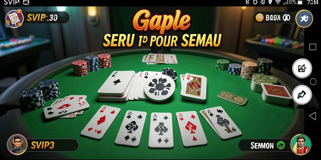 Tampilan gameplay Gaple yang menarik dan interaktif di SVIP3.