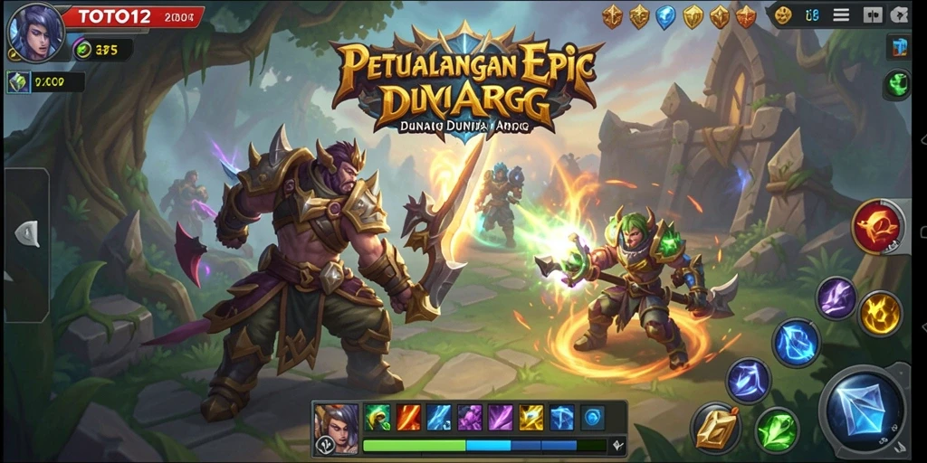 Gameplay seru dalam <strong>TOTO12</strong> dengan pertarungan epik di dunia fantasi.