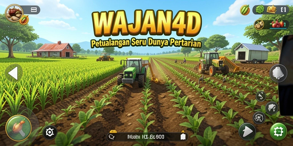 Tampilan gameplay menarik dalam dunia pertanian WAJAN4D.