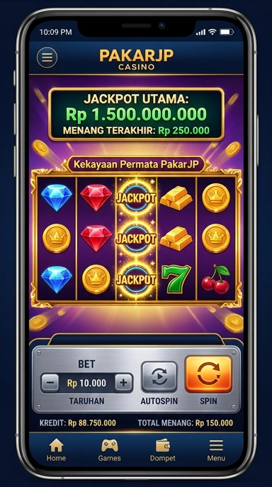Tangkapan layar antarmuka pengguna pakarjp yang menarik.